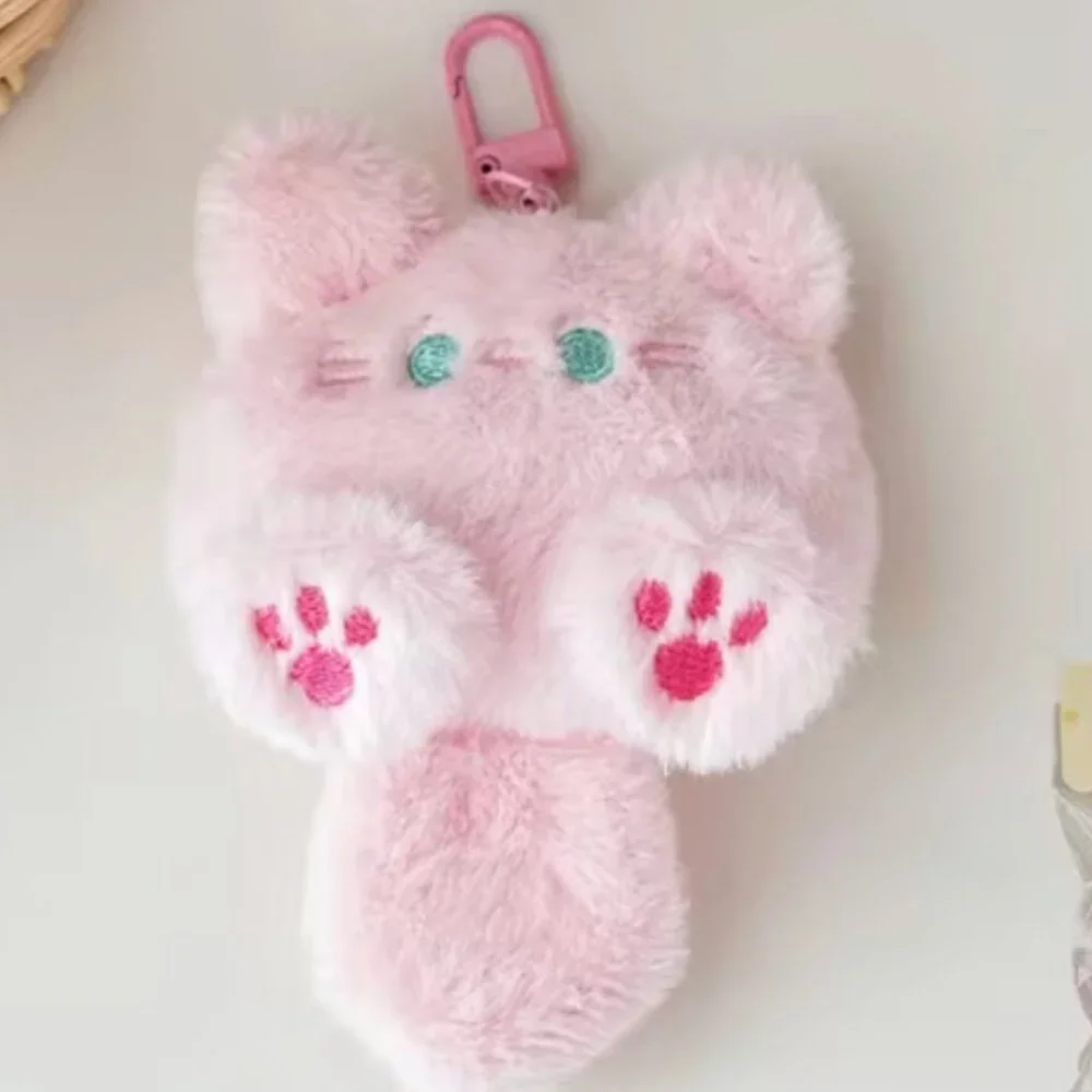 🧸 Plush Kitty Backpack Charm - Pink